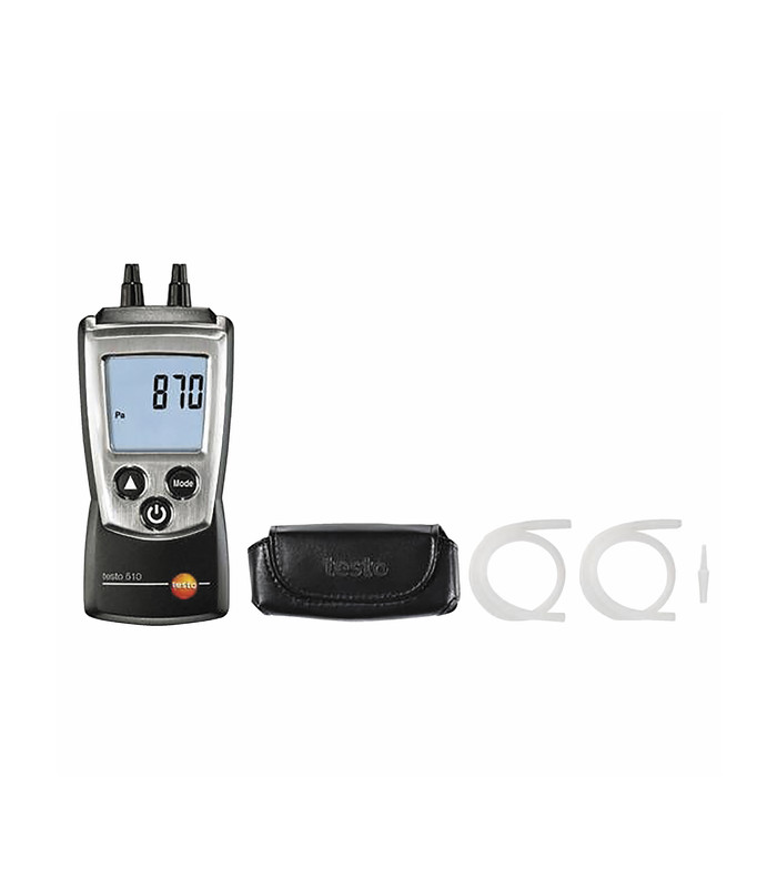 KIT TESTO 510 - MANOMÈTRE GAZ ET TIRAGE CHEMINÉE - TESTO : 05630510
