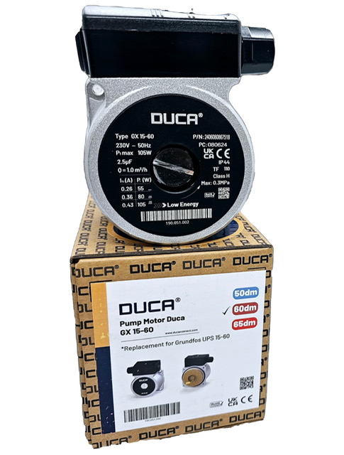 Moteur de pompe Duca BPS-G 15-60, 3 niveau de puissance, remplacement pour Grundfos