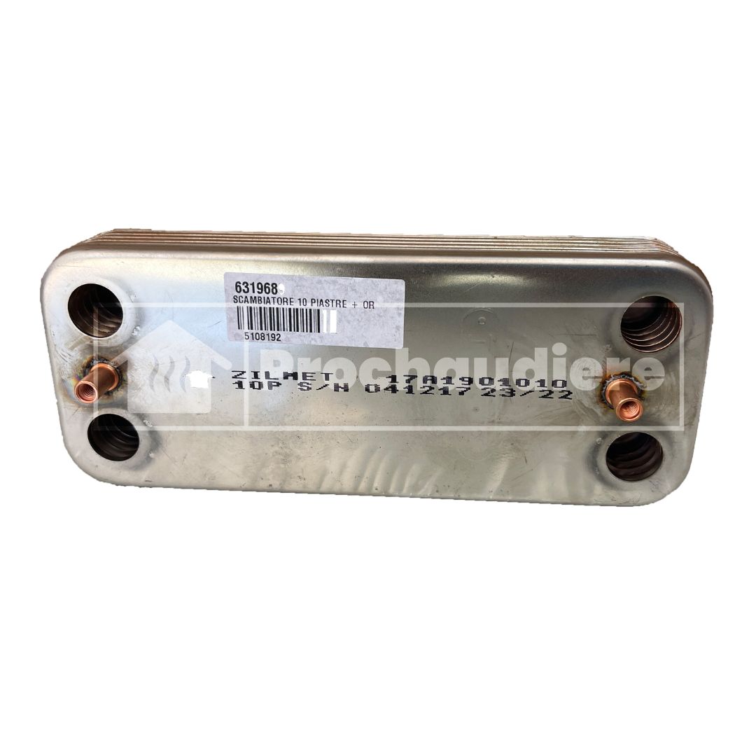 ECHANGEUR SANITAIRE 10 PLAQUE ADAPTABLE FEROLLI / SIME ZILMET 17A1901010