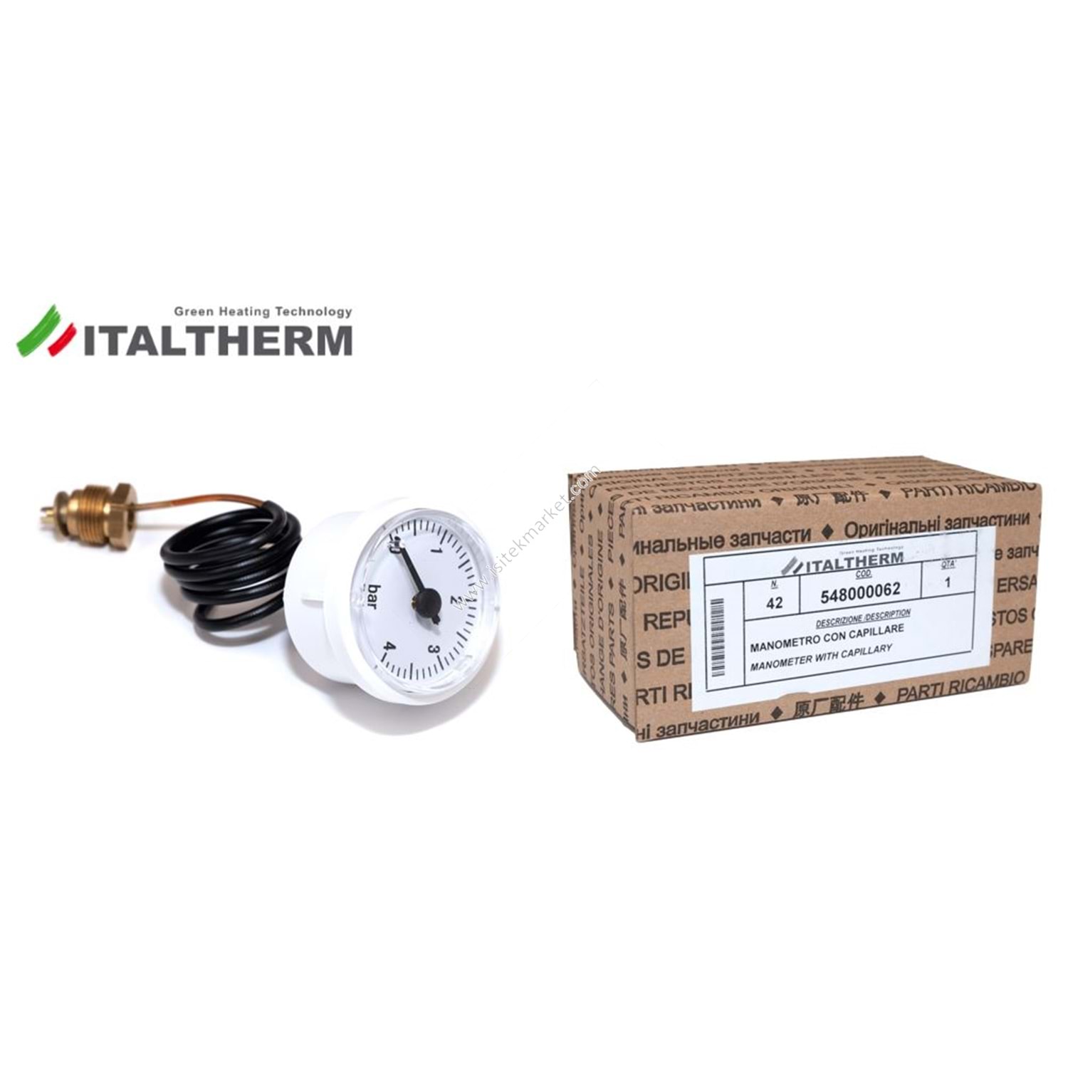 MANOMÈTRE CEWAL 40 G1/4 ITALTHERM 548000062 CITY CLASSE 25F