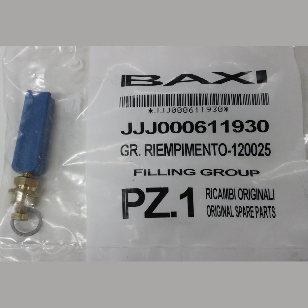 Robinet de remplissage pour chaudière à gaz Baxi Eco, Eco 3, Eco Four, Luna 611930 2